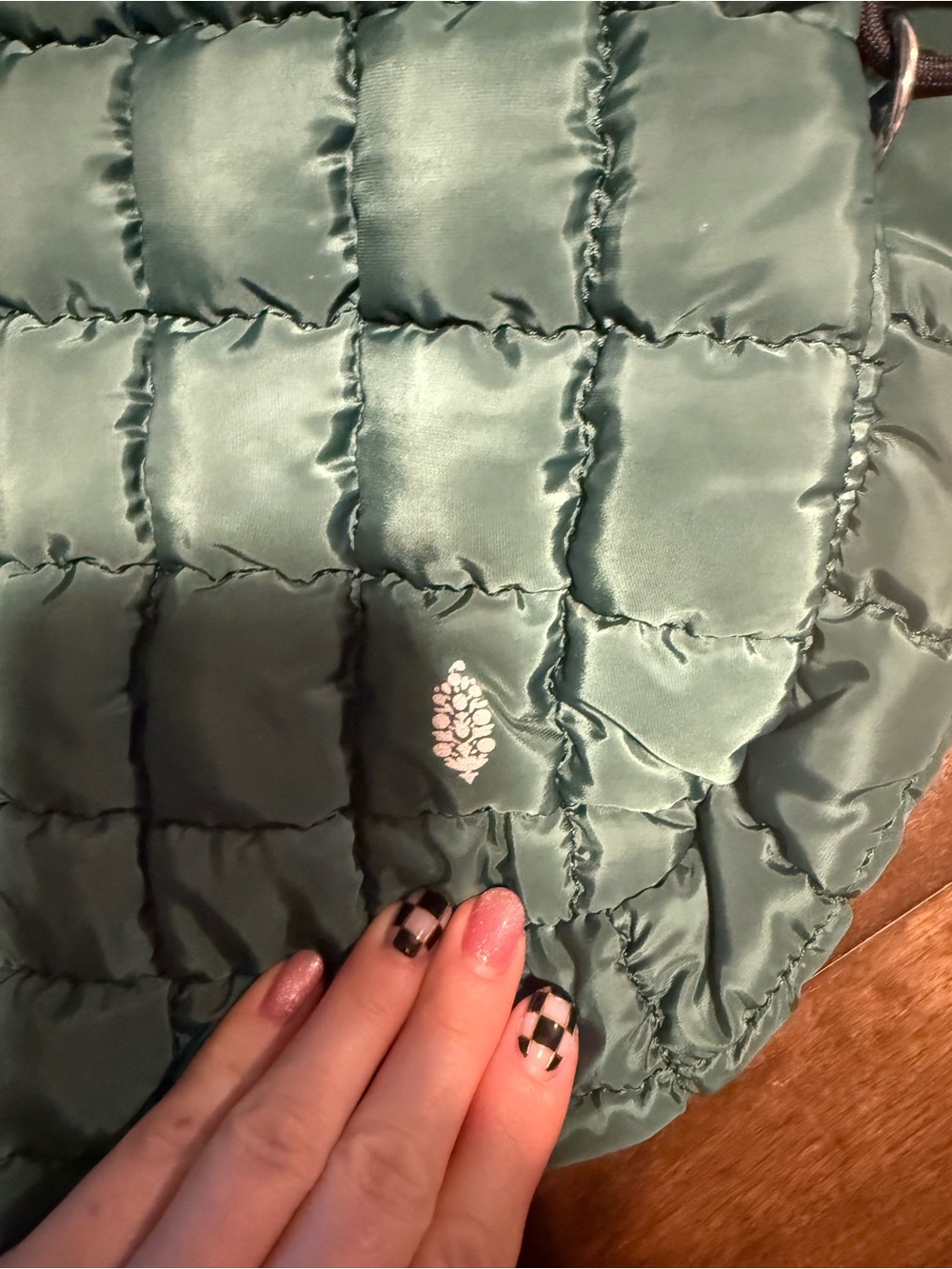 FP Movement by Free People Quilted Shoulder Bag in Fuji Jade - Picture 3 of 5